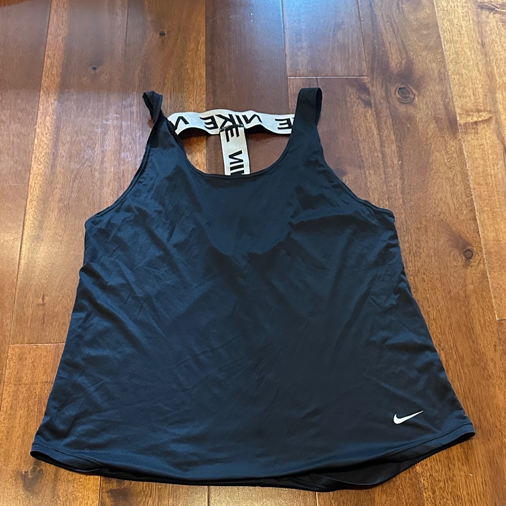 Nike Black Tank with Branded Straps